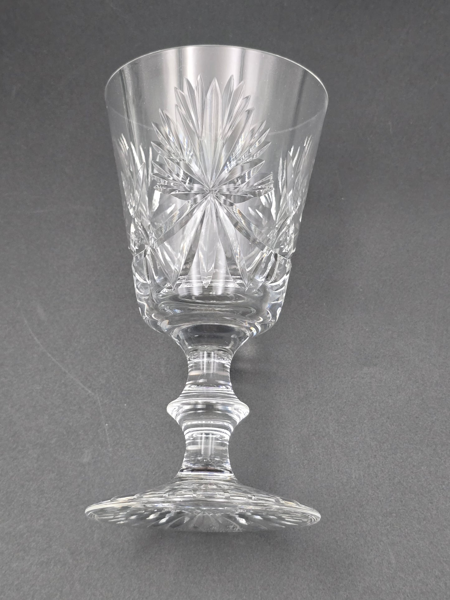 Star of Edinburgh, Edinburgh Crystal set of 6 Crystal Wine glasses. 150ml. 13.5cm tall