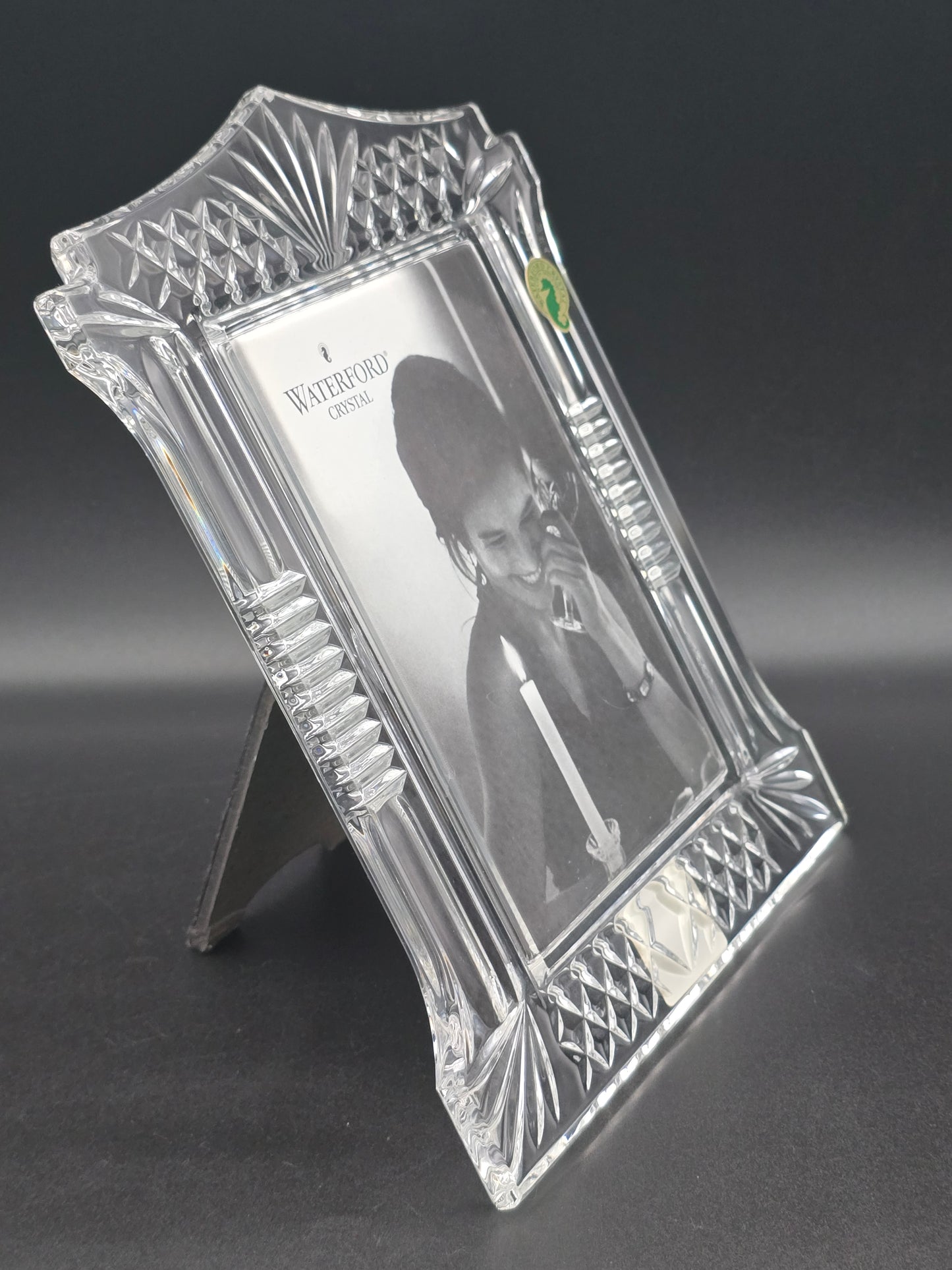 Waterford Crystal Abbeville 4x6 Photo Frame – With Original Box & Linen Bag – Signed.