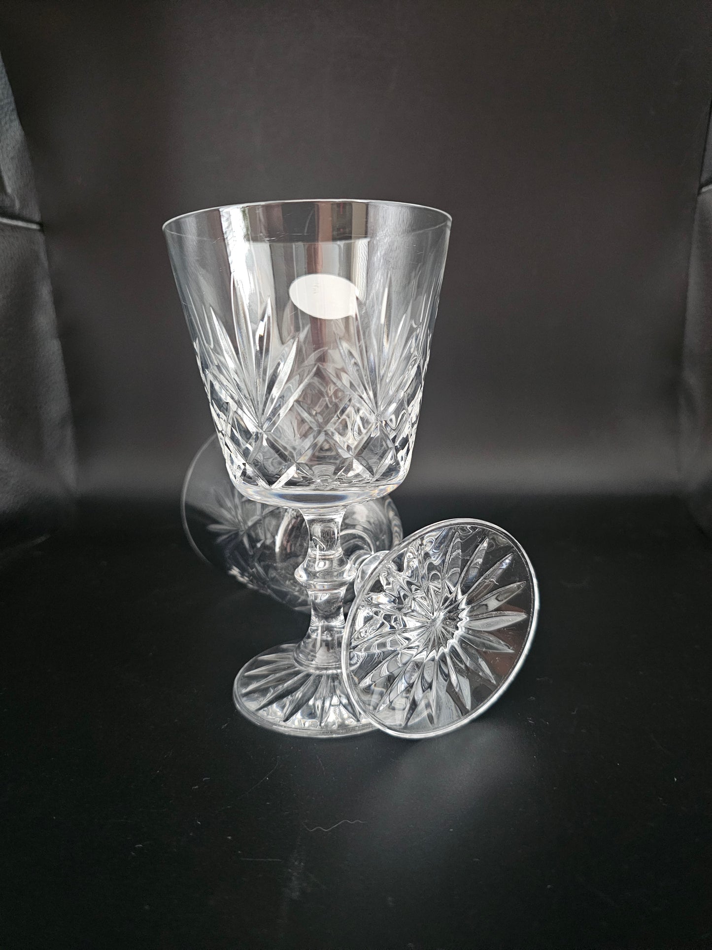 Pair of Royal Doulton Crystal Wine glasses 250ml