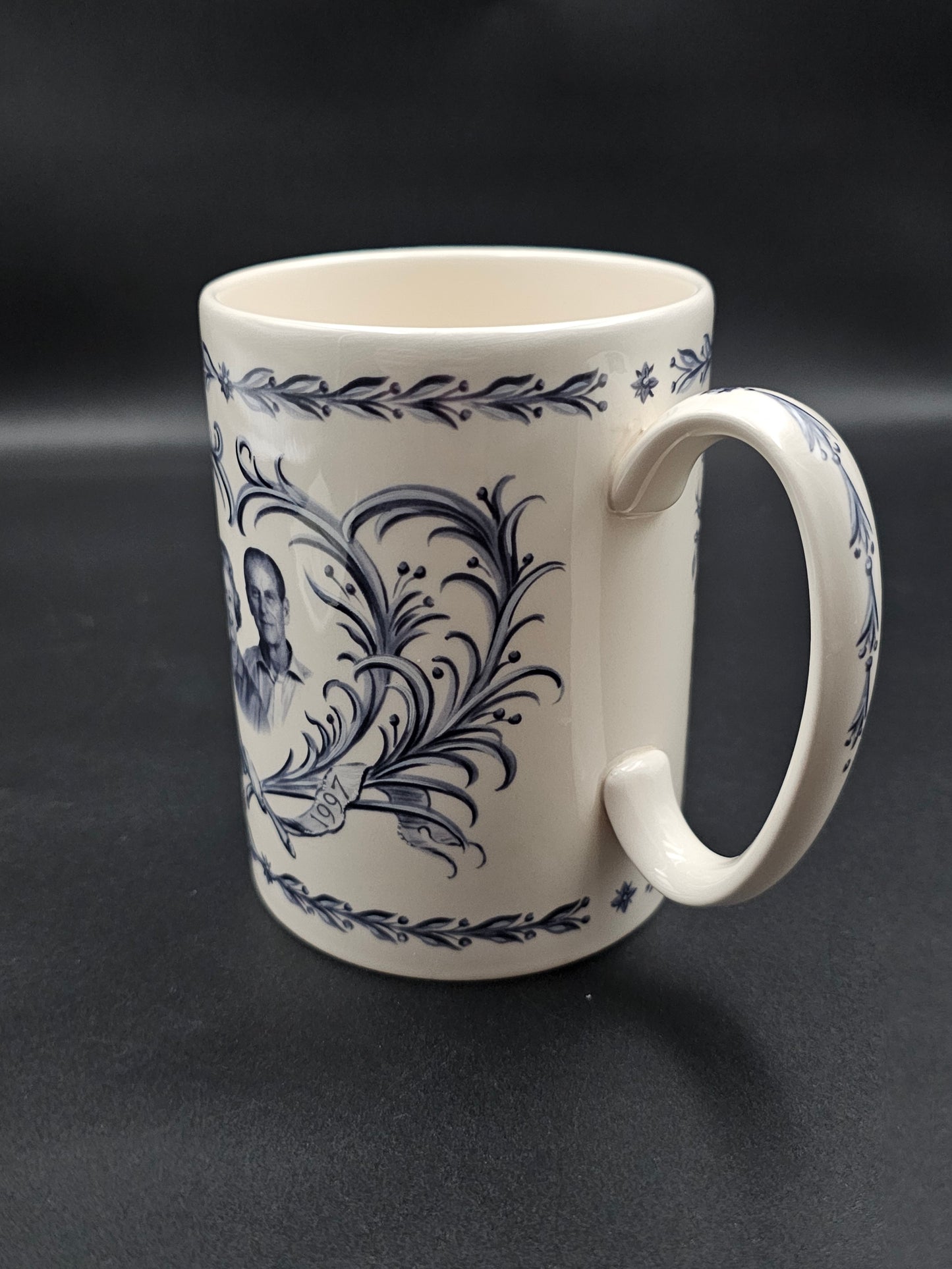 Vintage Wedgwood Mug , the Royal Golden Wedding Anniversary 1947 - 1997 Snowdon.