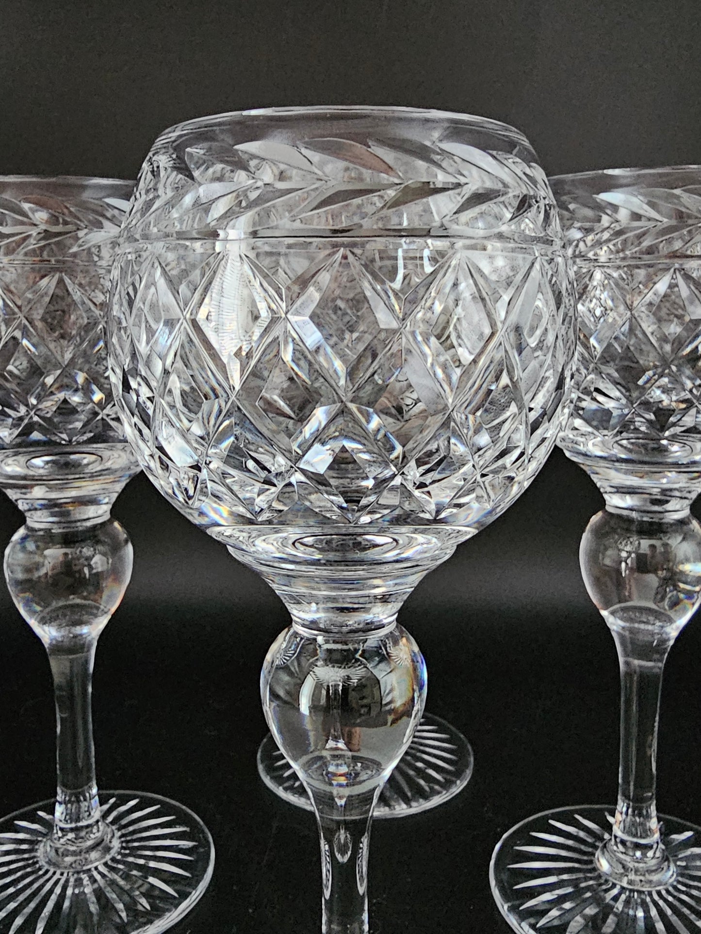 Set of 4 Crystal Wine Goblets 175ml