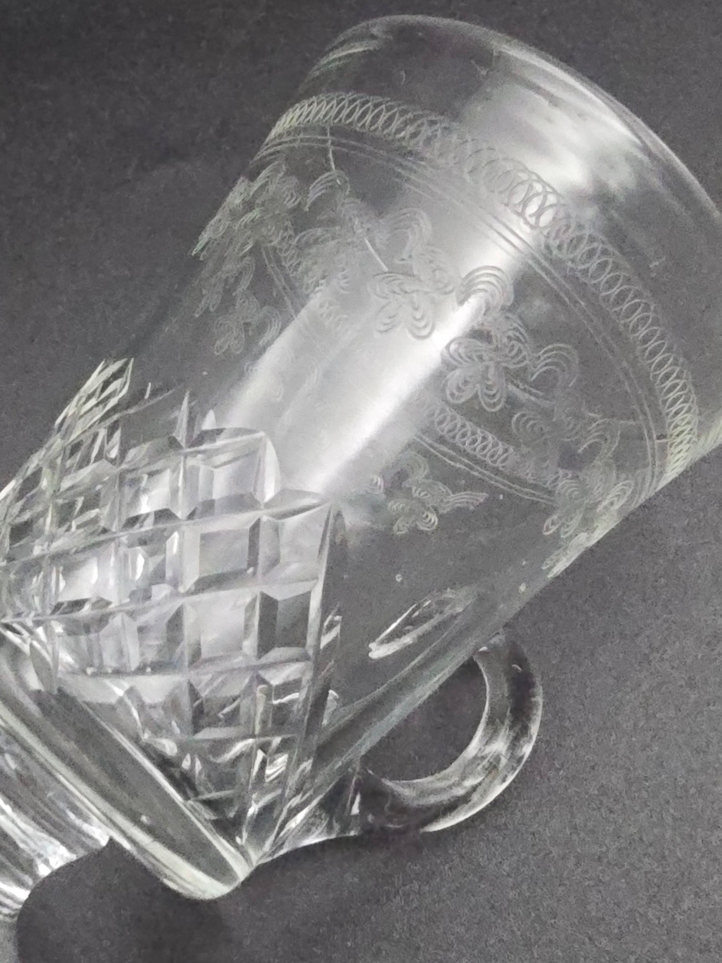 Set of 4 Lady Hamilton Pall Mall Crystal Custard cups. 75ml