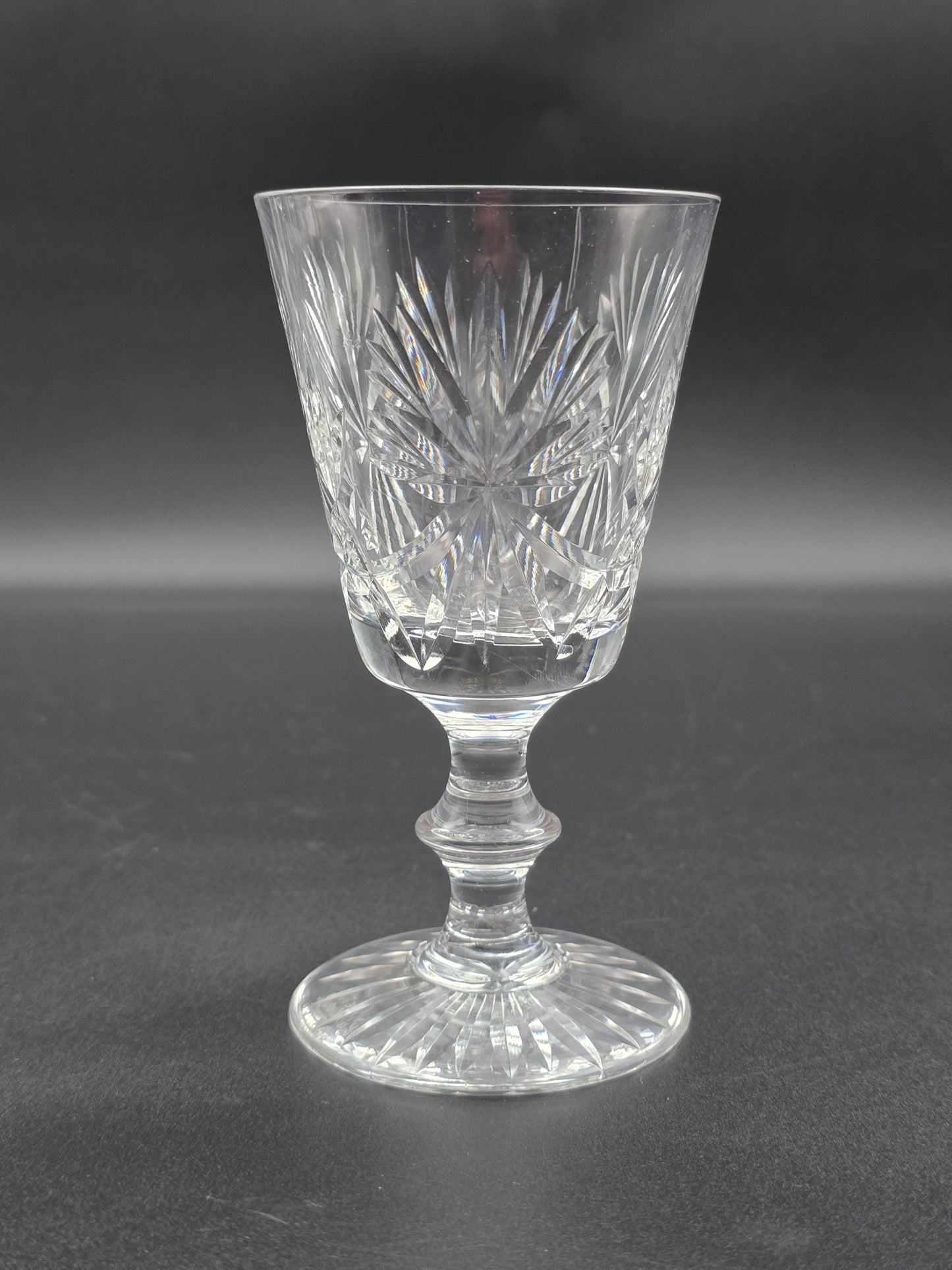 Star of Edinburgh, Edinburgh Crystal set of 6 Crystal Wine glasses. 150ml. 13.5cm tall