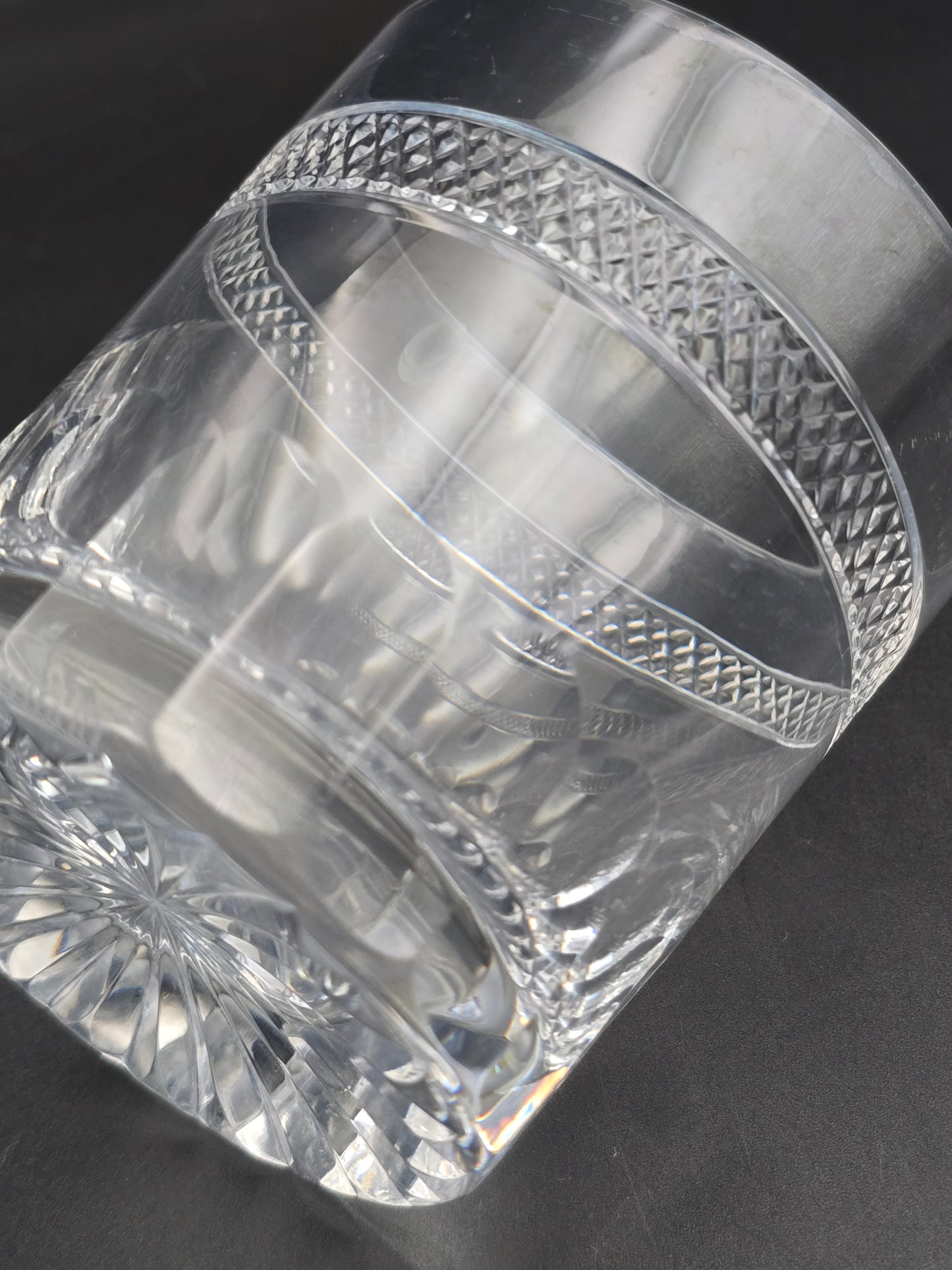 Set of 6 Stuart Crystal Tumblers. Constance Pattern. 11oz