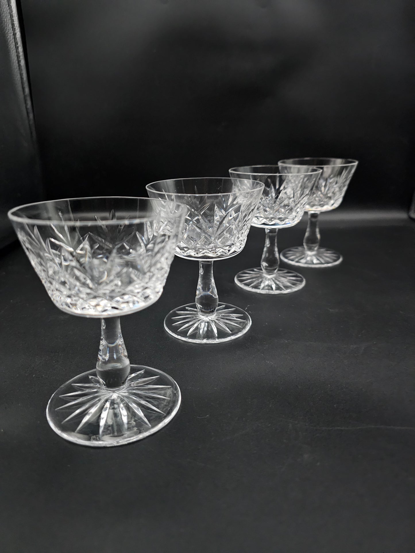 Set of 4 Crystal Champagne Coupes 125ml