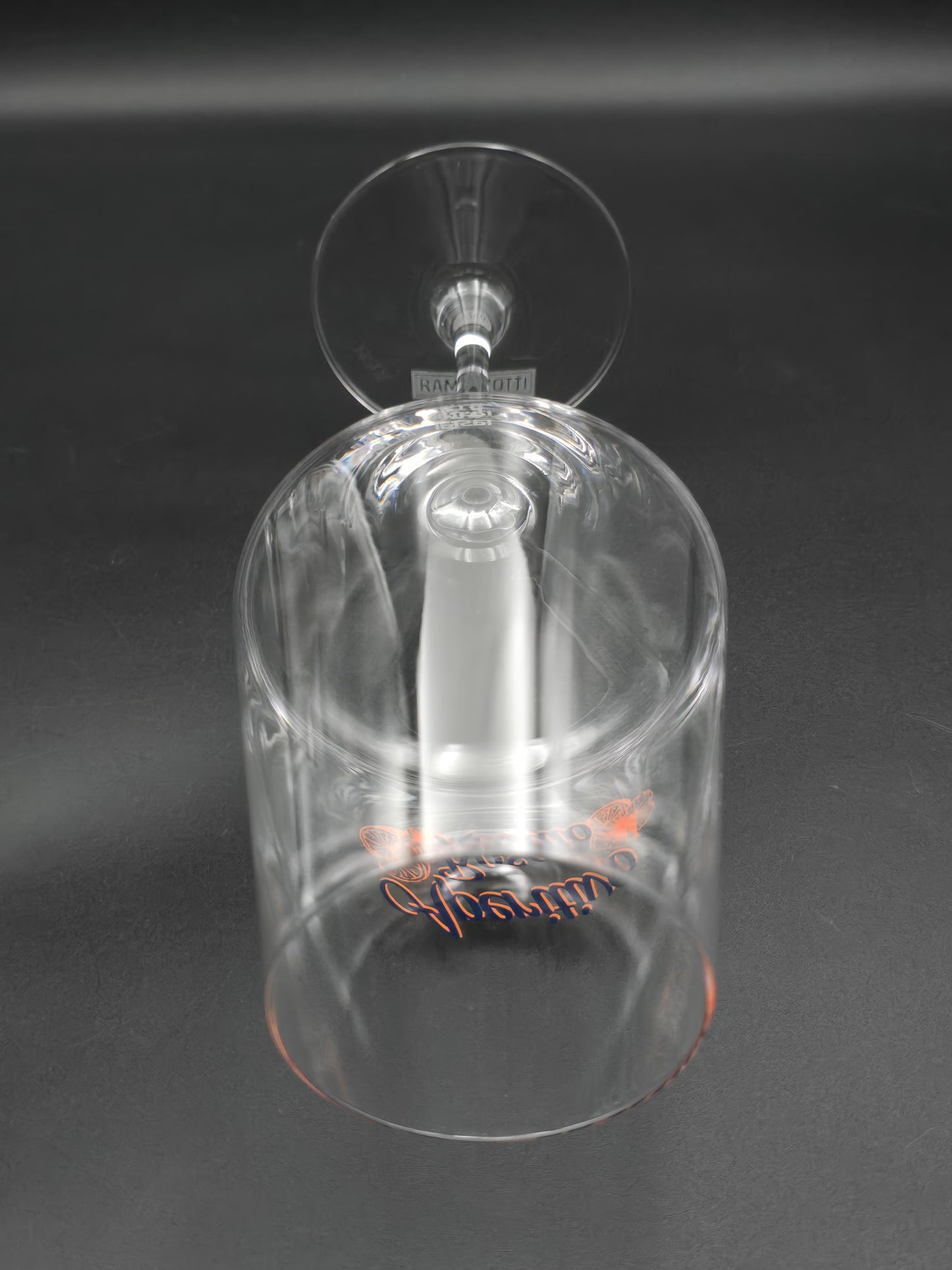 Set of 6 Ramazzotti Aperitivo Rosato Crystal Glasses. 550ml 22.5cm tall.