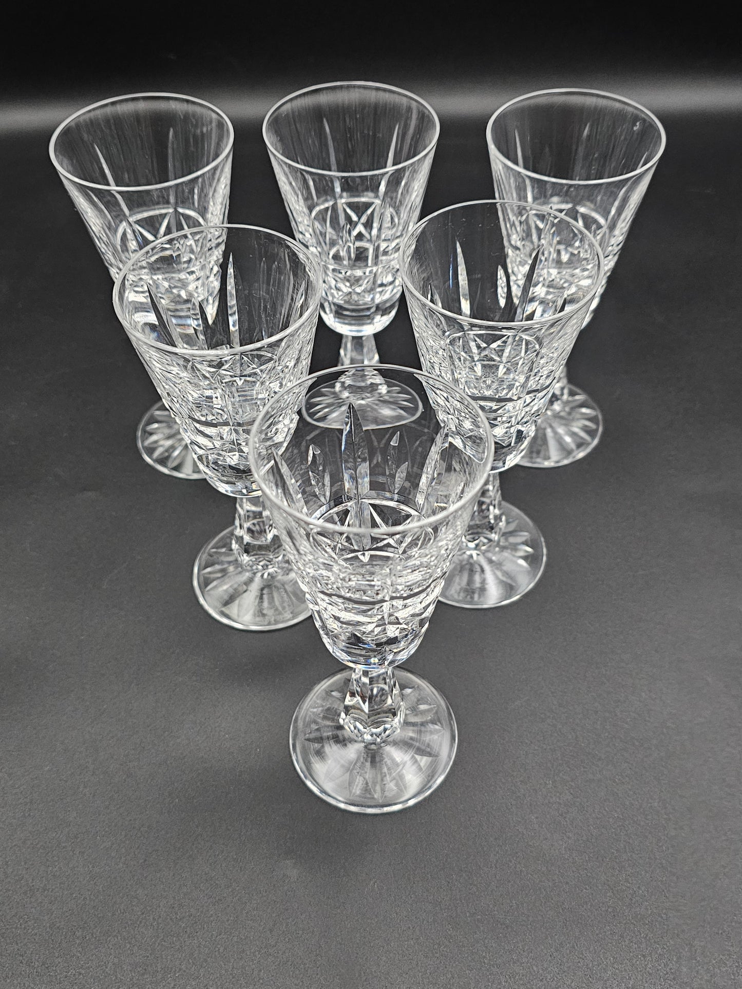 Set of 6 Crystal liqueur sherry glasses 100ml