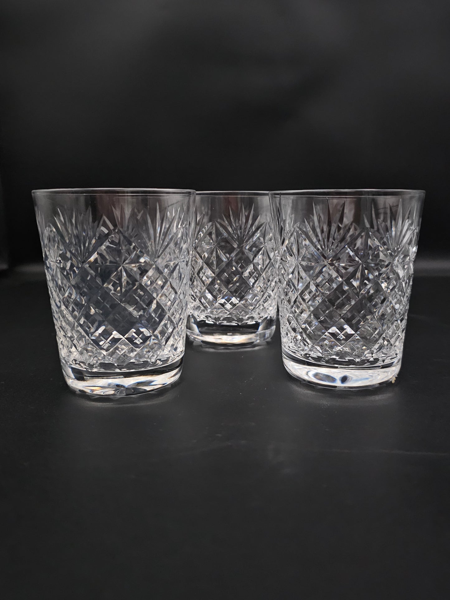 Beautiful set of 5 Crystal tumblers. 260ml 9oz