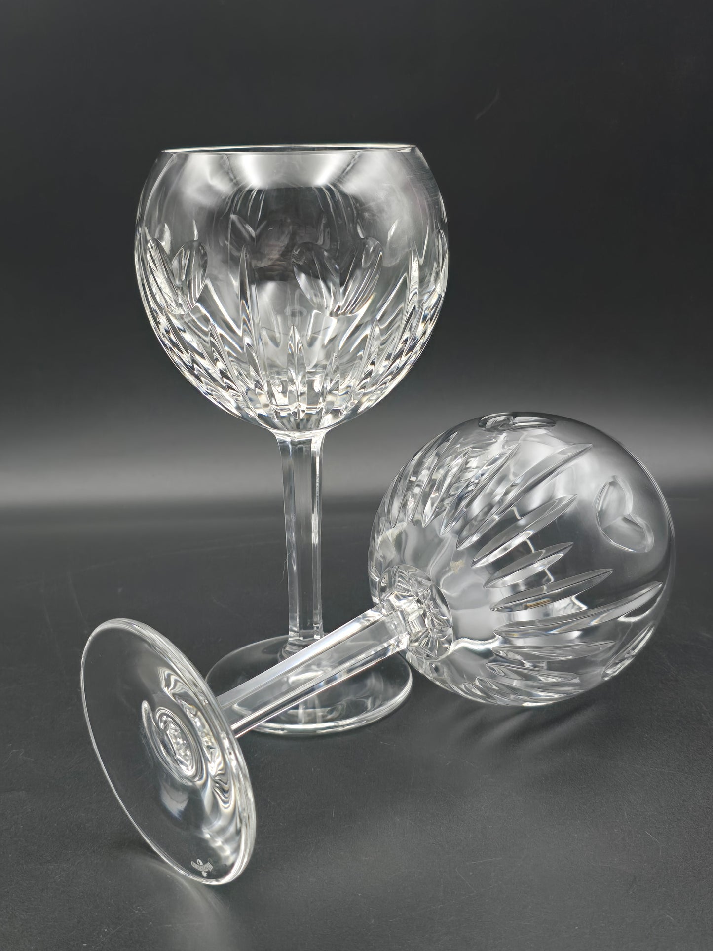 Waterford Crystal The Millennium Collection Toasting Goblets Pair. Second Toast - Love. Boxed.