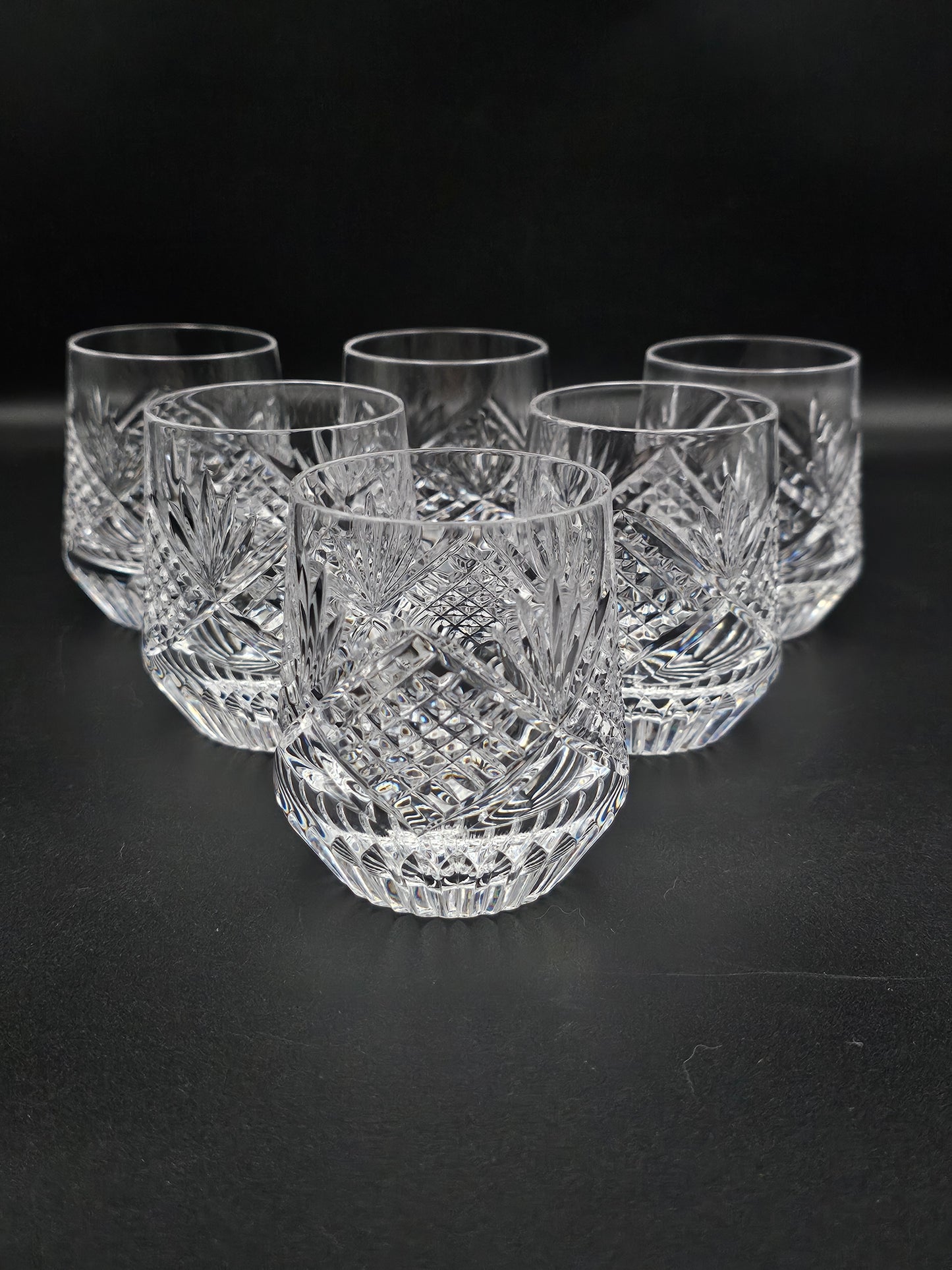 Set of 6 Fantastic Tyrone Irish Crystal Slieve Donard pattern tumbler glasses 200ml