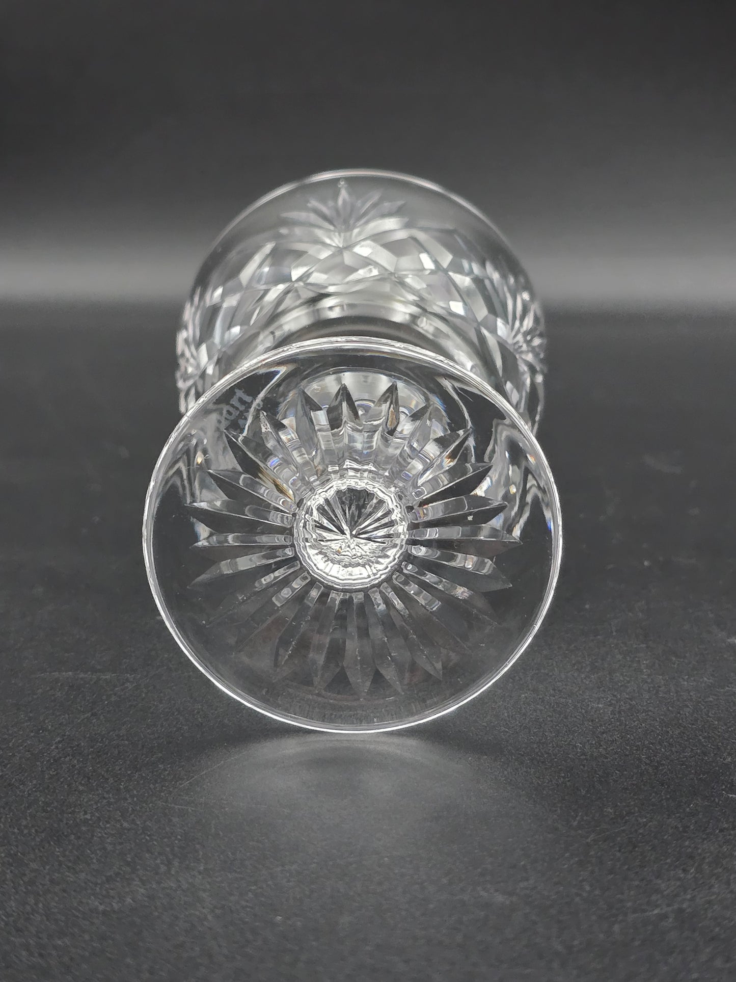 Set of 4 Stuart Crystal Ludlow Pattern Small Crystal wine glasses. 175ml