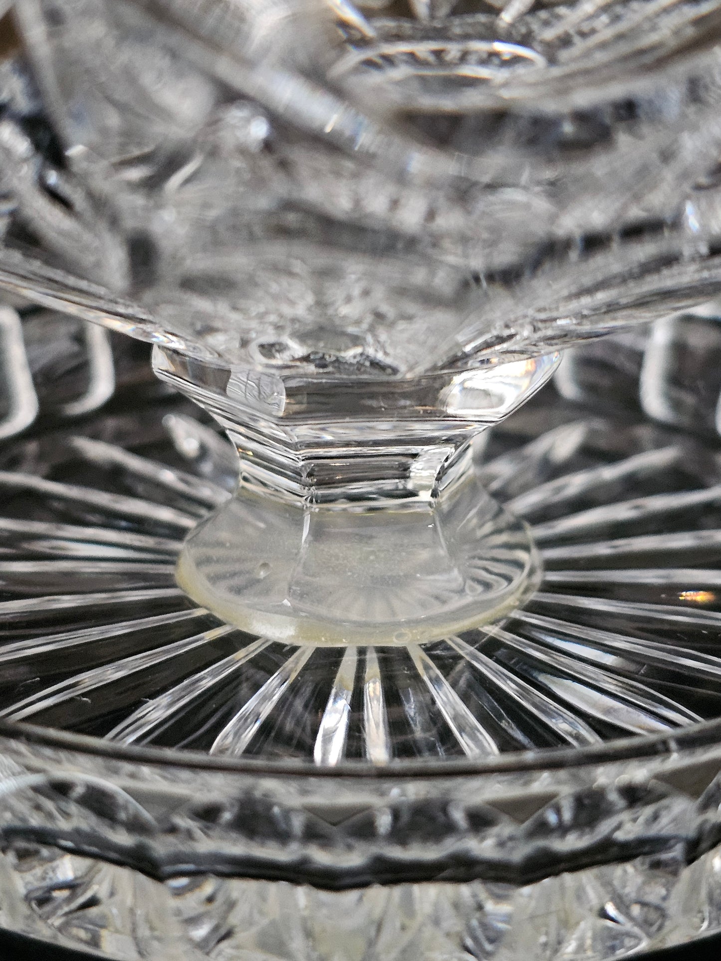 Set of 6 Beautiful vintage Crystal starter or Dessert bowls