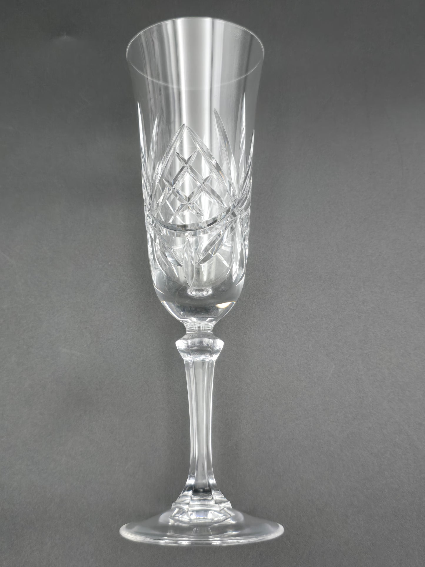 Set of 4 Royal Doulton RDC41 Champagne Flutes – 150ml, Elegant English Crystal, 20cm Tall