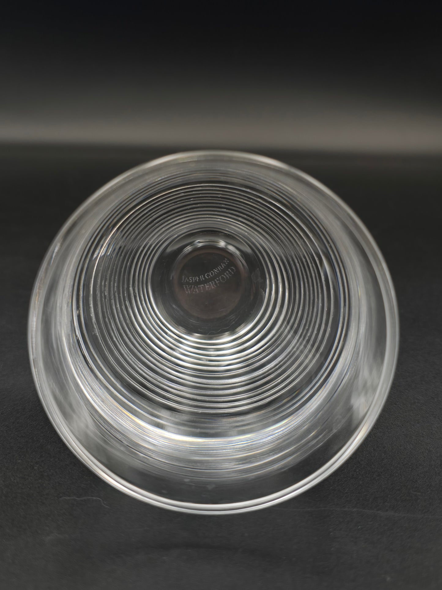 Single Waterford Crystal Jasper Conran Strata Tumbler – Heavy Cut 300ml Glasses, Signed, c.2000s, Ireland