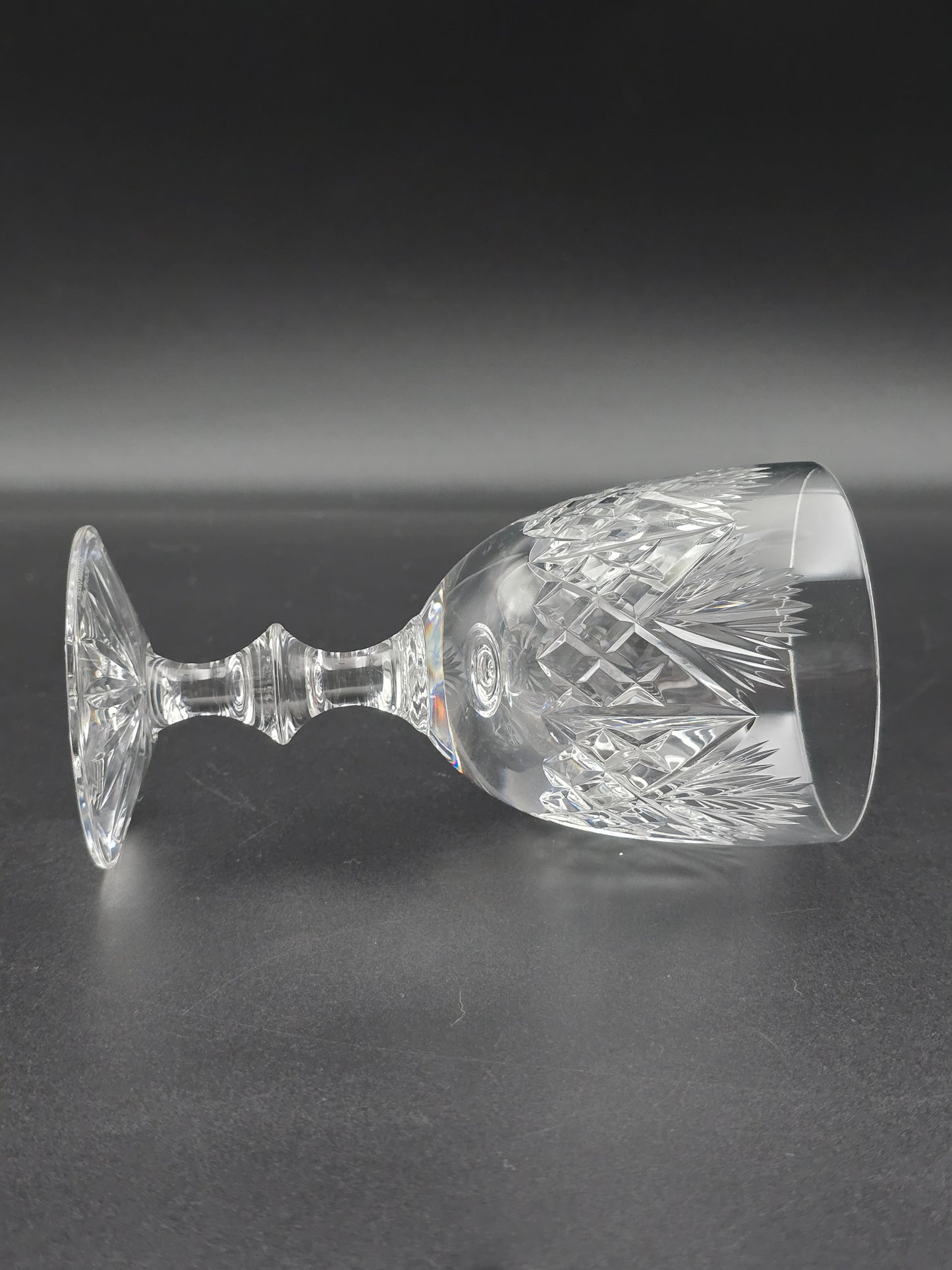 Set of 4 Edinburgh Crystal Iona Pattern 225ml.  14.5cm tall.