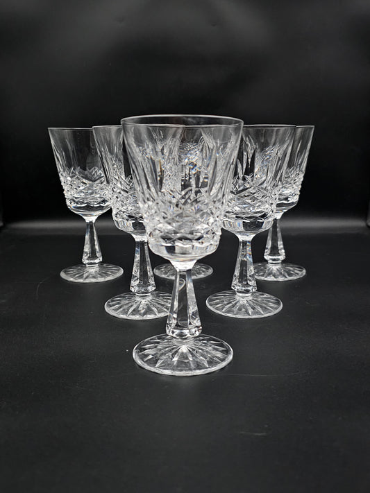 Set of 6 Waterford Kenmare Pattern Crystal wine glasses 160ml PLUS 1 FREE!!