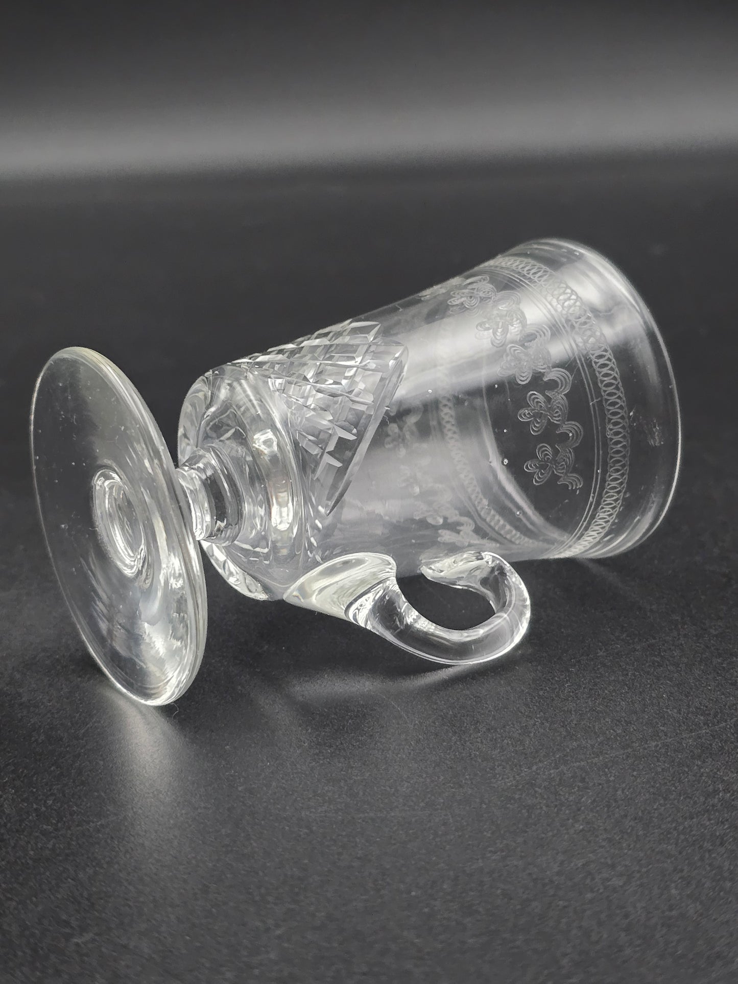 Set of 4 Lady Hamilton Pall Mall Crystal Custard cups. 75ml