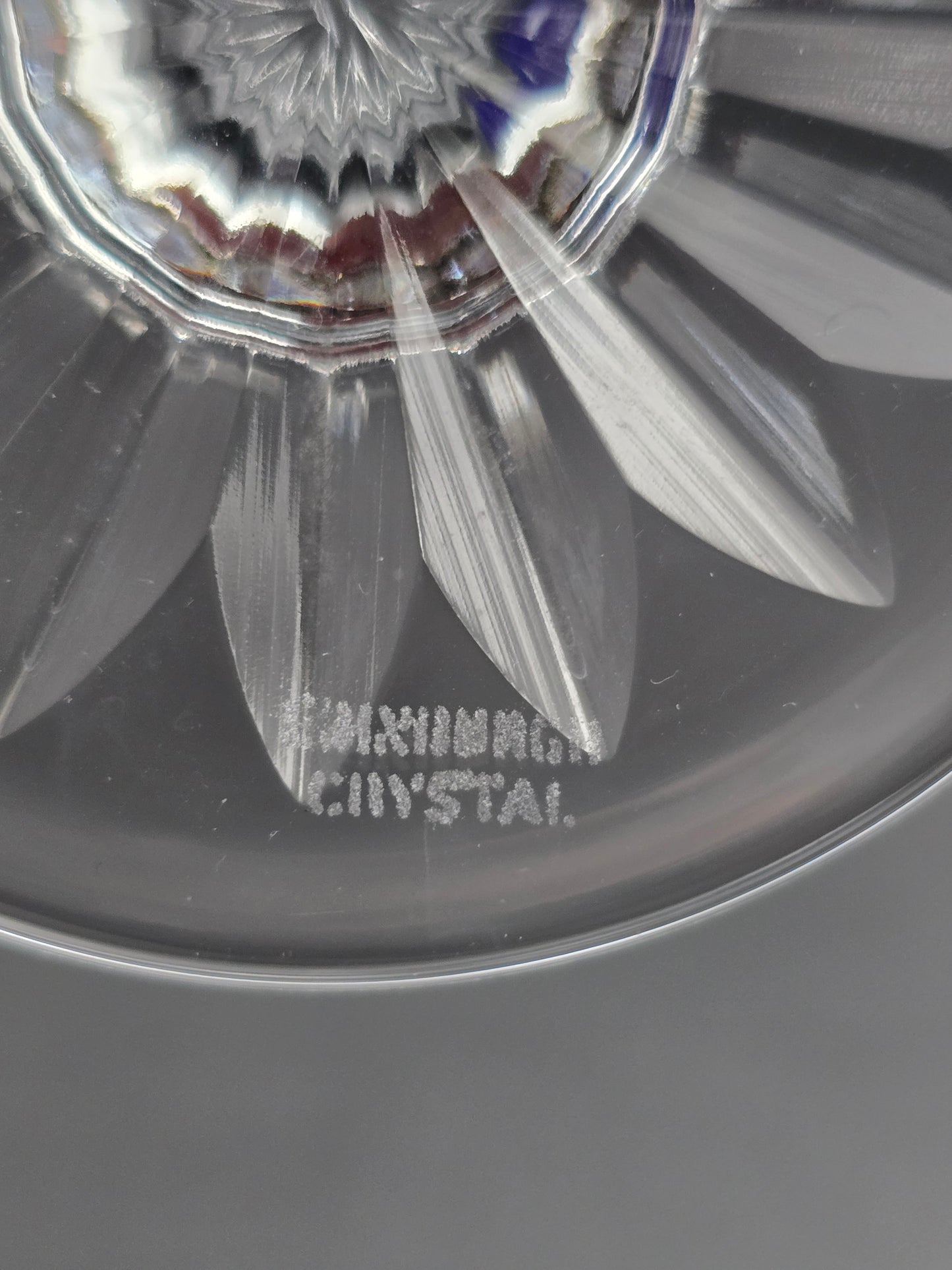 Pair of Edinburgh Crystal Lomond Pattern Crystal Champagne Flutes. 150ml. 19.5cm tall. Boxed.