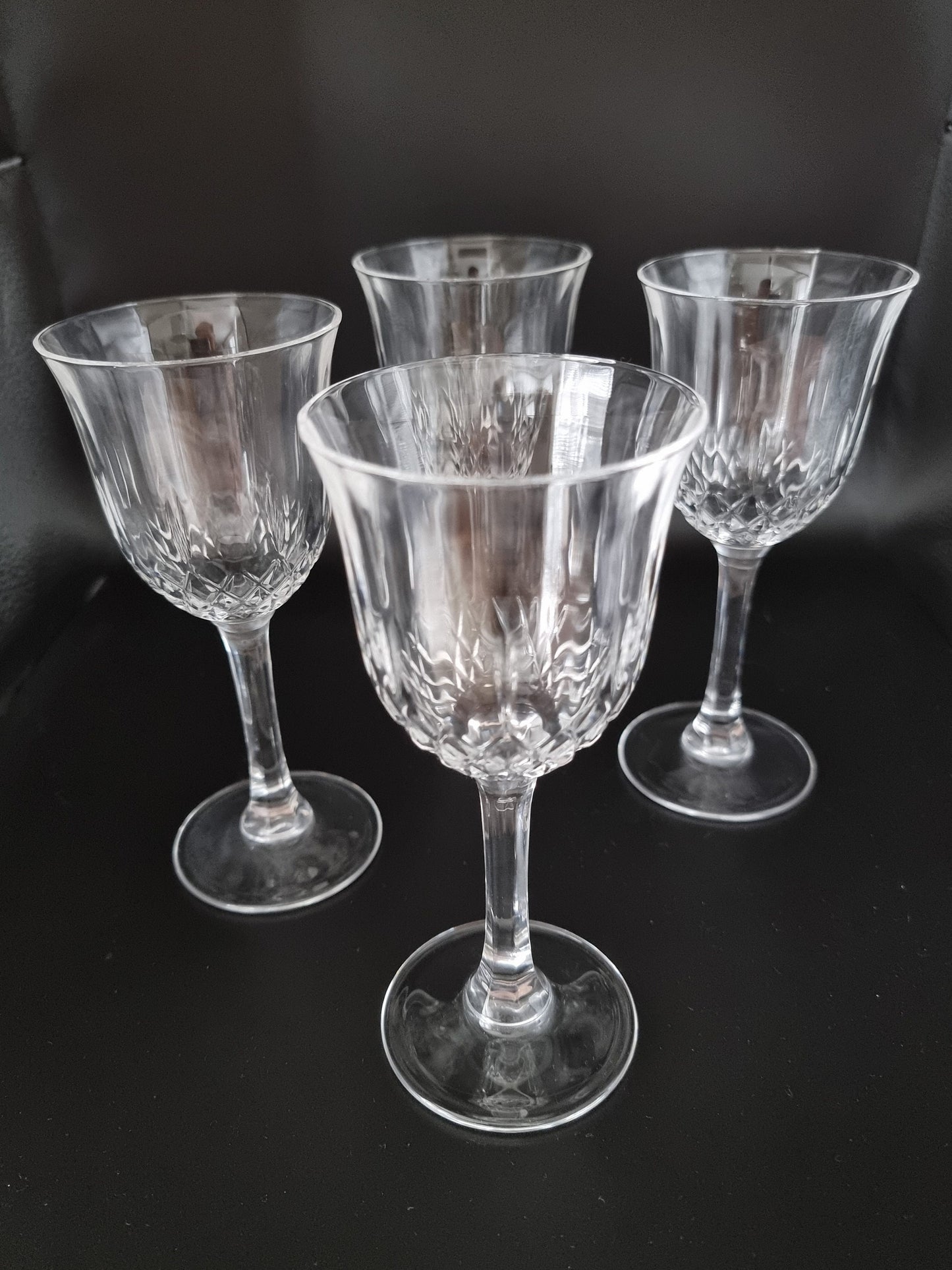 Capri Crystal Concerto boxed set of 4 Crystal Wine Glasses