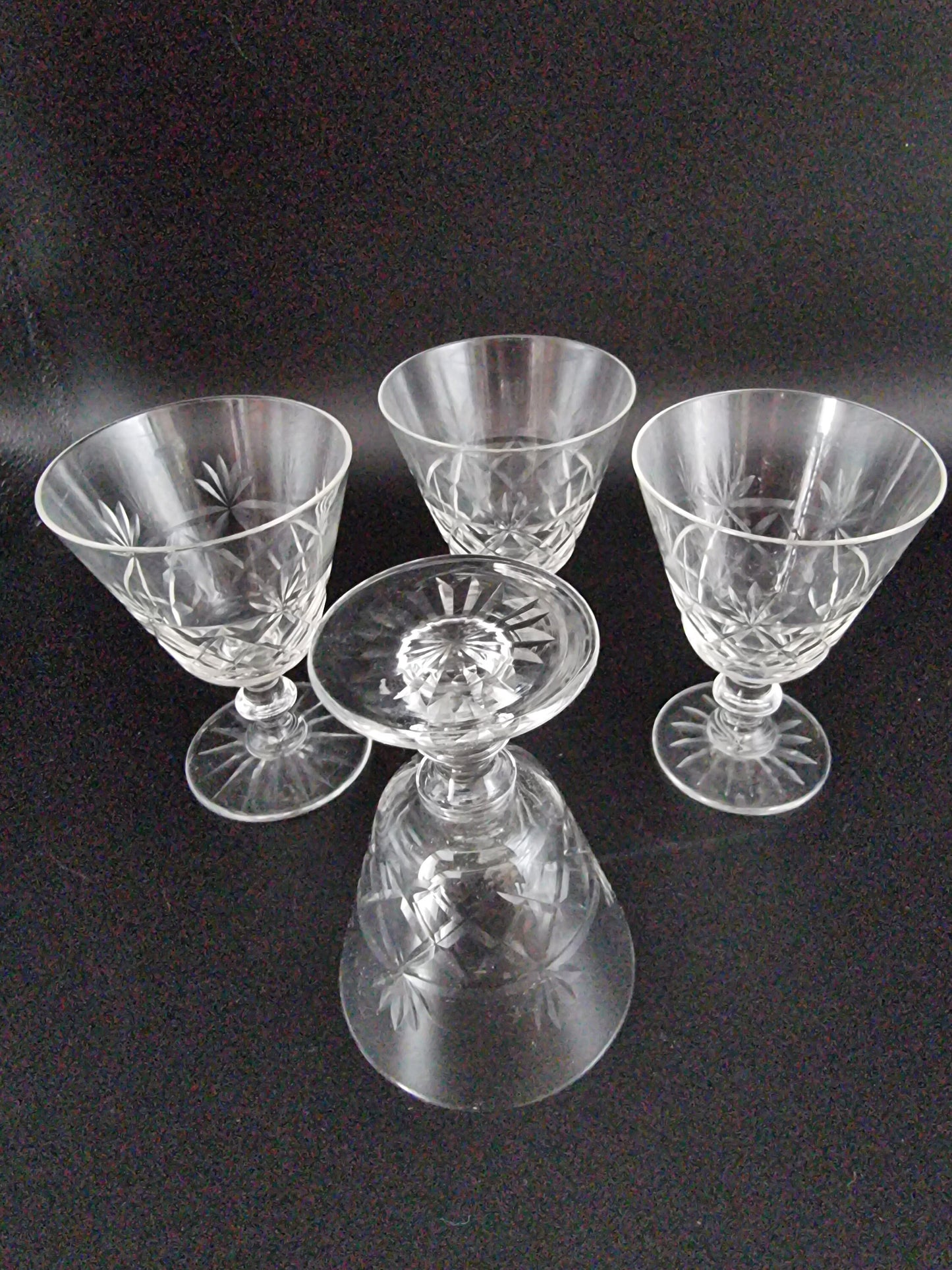 Vintage crystal Glass SherryGlasses