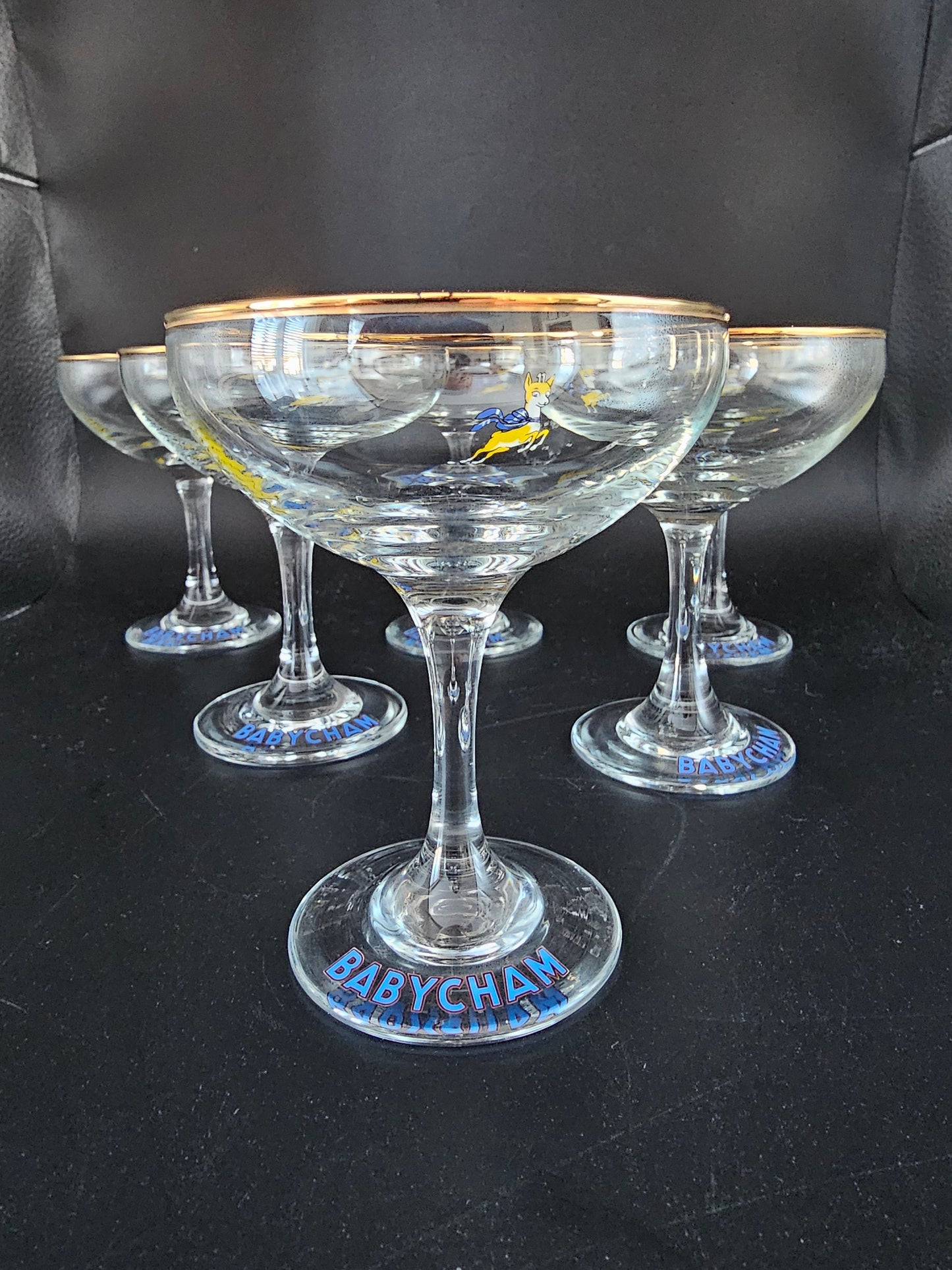 1970's Babycham coupes, set of 6