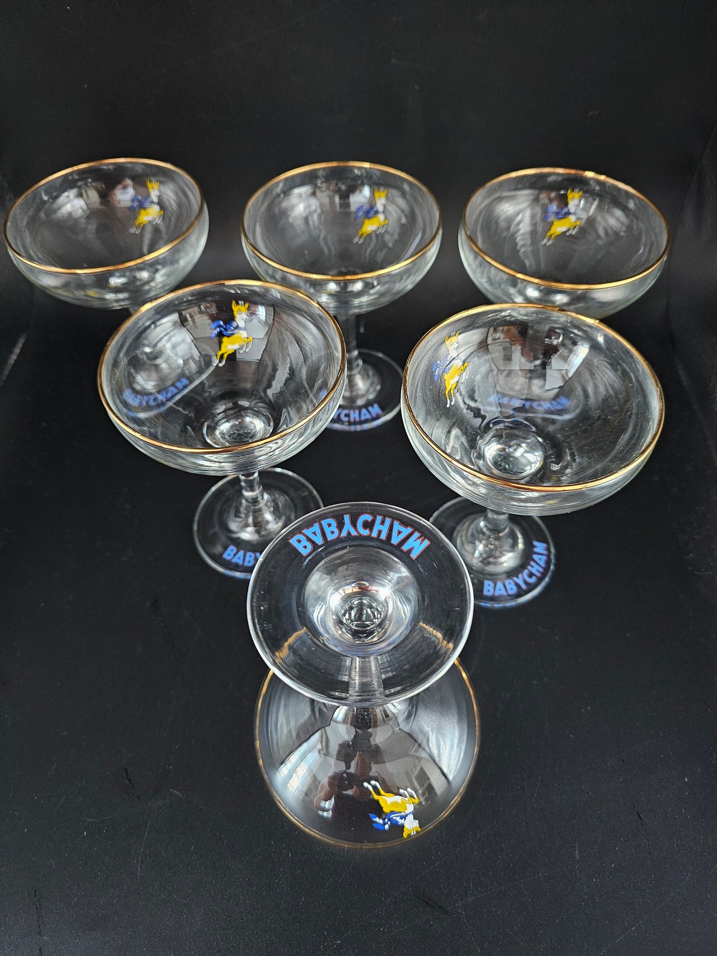 1970's Babycham coupes, set of 6